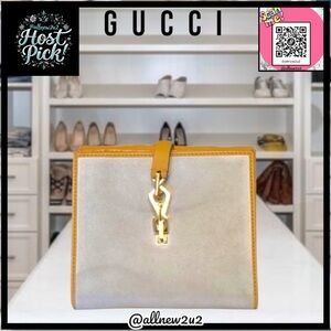 Gucci Jackie Horsebit Folding Wallet COA Stunning Collectible Vintage Multi-HP